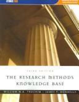 Research Methods Knowledge Base 3rd 9781592602902 Front Cover