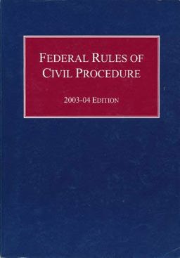 Federal Rules of Civil Procedure (2003-2004 Ed) (P)