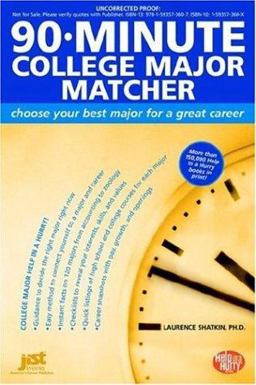 90-Minute College Major Matcher : Choose Your Best Major for a Great Career  9781593573607 Front Cover