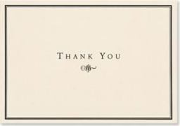 Black/Cream (Engraved) : Thank You  9781593591069 Front Cover