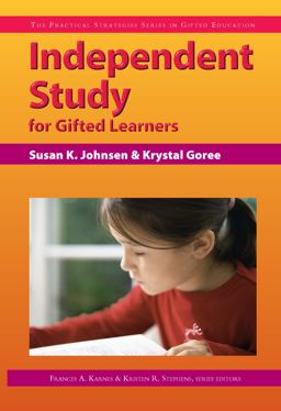 Independent Study for Gifted Learners  9781593630164 Front Cover