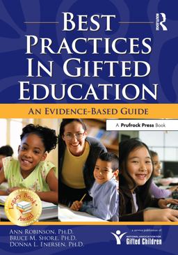 Best Practices in Gifted Education An Evidence-Based Guide  9781593632106 Front Cover