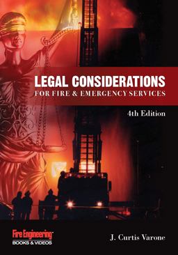 Legal Considerations for Fire and Emergency Services 4th 9781593705763 Front Cover