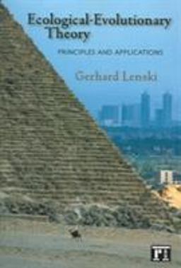Ecological-Evolutionary Theory Principles and Applications  9781594511011 Front Cover