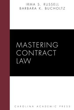 Mastering Contract Law  9781594602870 Front Cover