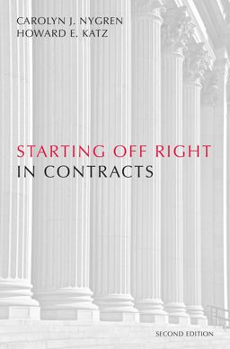 Starting off Right in Contracts 2nd 9781594608278 Front Cover