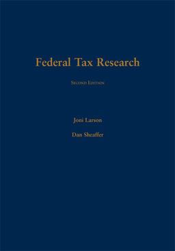 Federal Tax Research 2nd 9781594608575 Front Cover