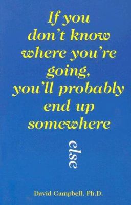 If You Don't Know Where You're Going, You'll Probably End up Somewhere Else