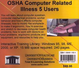 OSHA Computer Related Illness, 5 Users