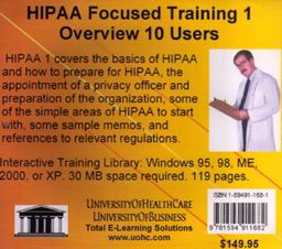 HIPAA Focused Training 1- Overview, 10 Users