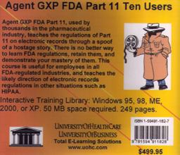Agent GXP FDA Ten Users