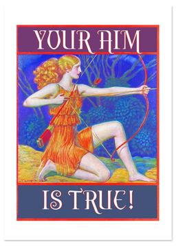 Lady Archer Congratulations Greeting Card Lady Archer Congratulations Greeting Card