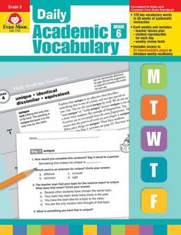 Daily Academic Vocabulary Grade 6+  9781596732056 Front Cover