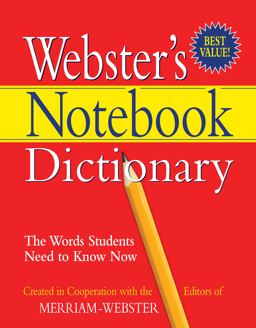 Webster's Notebook Dictionary  9781596950566 Front Cover