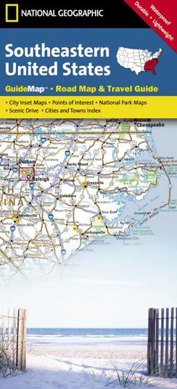 Southeastern United States - Road Map and Travel Guide