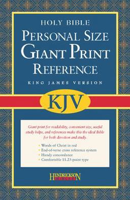KJV Personal Size Giant Print Reference Bible, Value Edition