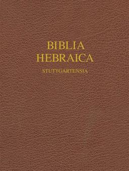 Torah, Nevi'im U-Khetuvim Biblia Hebraica Stuttgartensia 5th 9781598561999 Front Cover