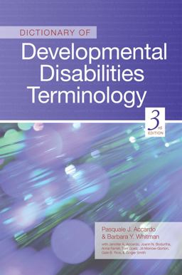 Dictionary of Developmental Disabilities Terminology 3rd 9781598570700 Front Cover