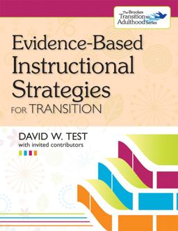 Evidence-Based Instructional Strategies for Transition  9781598571929 Front Cover