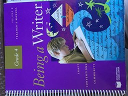 Being a Writer Teacher's Manual Grade 4