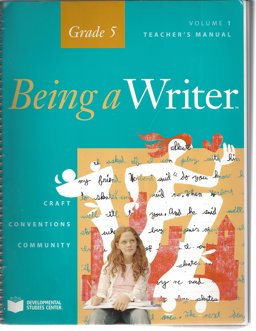 Being a Writer Teacher's Manual Grade 5