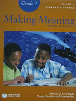 Making Meaning, Second Edition, Teacher's Manual, Grade 3 2nd 9781598927238 Front Cover