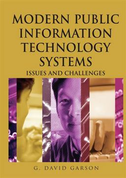 Modern Public Information Technology Systems Issues and Challenges  9781599040516 Front Cover