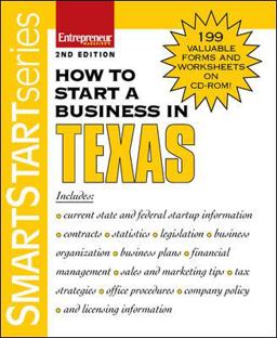 How to Start a Business in Texas 2nd 9781599180694 Front Cover