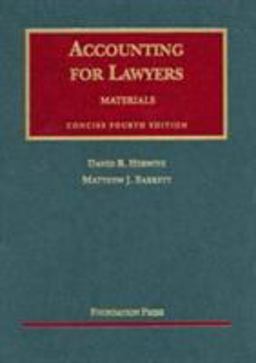 Accounting for Lawyers Materials 4th 9781599410401 Front Cover