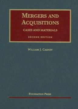 Mergers and Acquisitions Cases and Materials 2nd 9781599410524 Front Cover