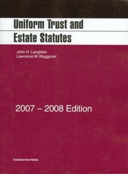 Uniform Trust and Estate Statues  9781599410937 Front Cover