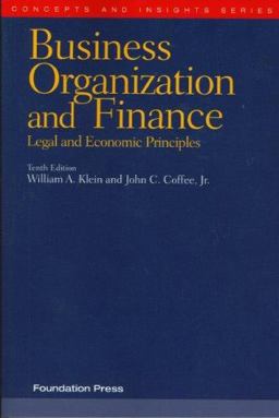 Business Organization and Finance