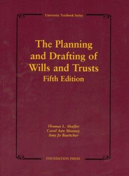 Planning and Drafting of Wills and Trusts 5th 9781599412580 Front Cover