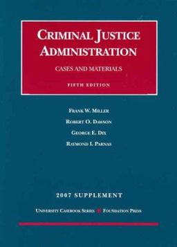 Criminal Justice Administration Supplement
