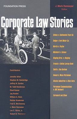 Corporate Law Stories  9781599414218 Front Cover