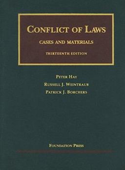 Conflict of Laws - Cases and Materials
