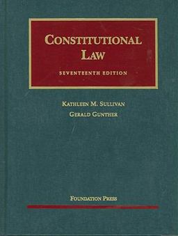 Constitutional Law 17th 9781599417523 Front Cover
