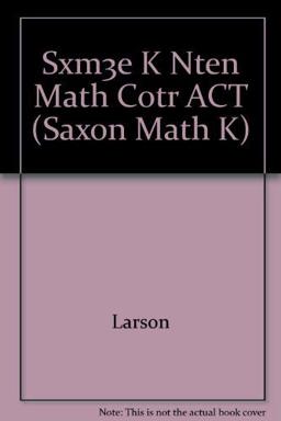 Saxon Math K