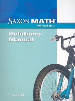 Saxon Math Intermediate 3