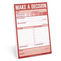 Make a Decision Pad (Red)  9781601061645 Front Cover