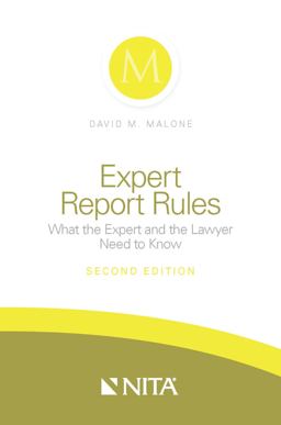 Expert Report Rules Expert Report Rules
