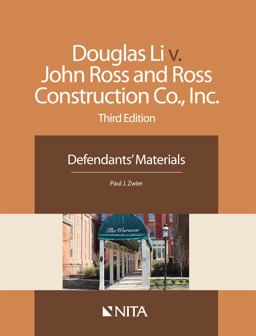 Doug Li v. Ross and Ross Construction Co., Inc. Barristers Version  9781601564320 Front Cover