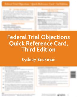 Federal Trial Objections Reference Card