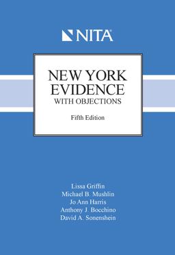 New York Evidence With Objections:  9781601567710 Front Cover