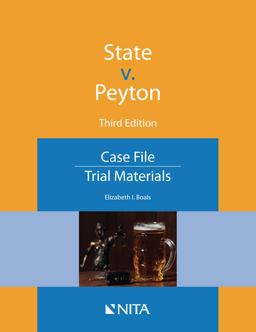 State V. Peyton Case File 3rd 9781601569523 Front Cover