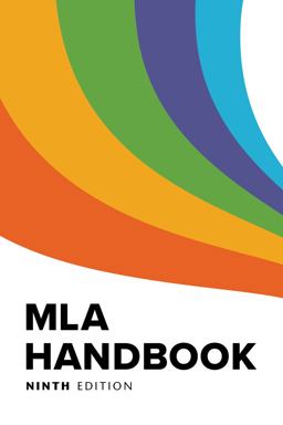 MLA Handbook 9th 9781603295611 Front Cover