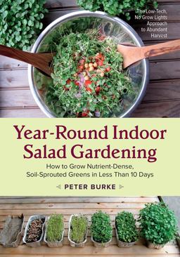 Year-Round Indoor Salad Gardening How to Grow Nutrient-Dense, Soil-Sprouted Greens in Less Than 10 Days  9781603586153 Front Cover