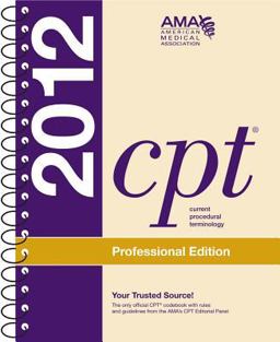 CPT Professional 2012 (Spiralbound)  9781603595681 Front Cover