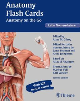 Anatomy Flash Cards: Anatomy on the Go, Second Edition, Latin Nomenclature 2nd 9781604069105 Front Cover