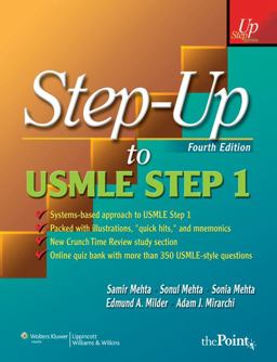 Step-Up to USMLE Step 1 A High-Yield, Systems-Based Review for the USMLE Step 1 4th 9781605474700 Front Cover